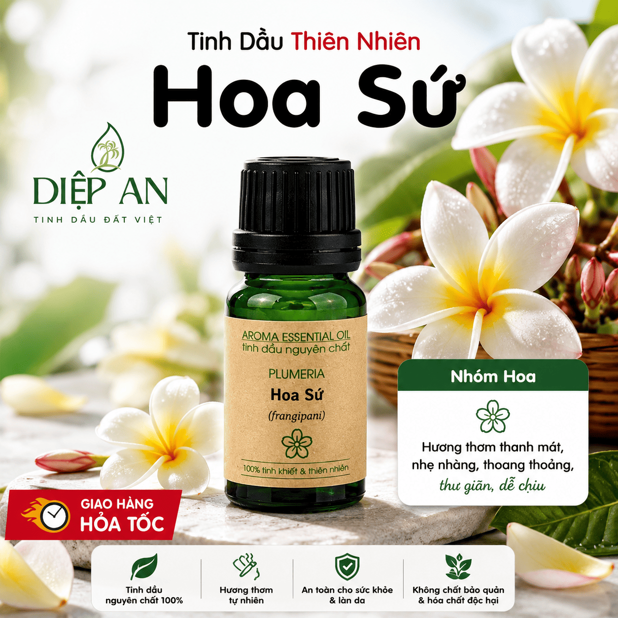 Tinh dầu Hoa sứ ( 20ml) - Ảnh 2